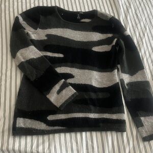 Aqua Cashmere Sweater 100% Cashmere Camoflage